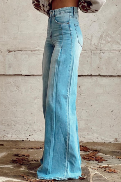 LeRoxy | Boho Vintage Damesbroek | Comfortabele Wijde Pijpen Broek