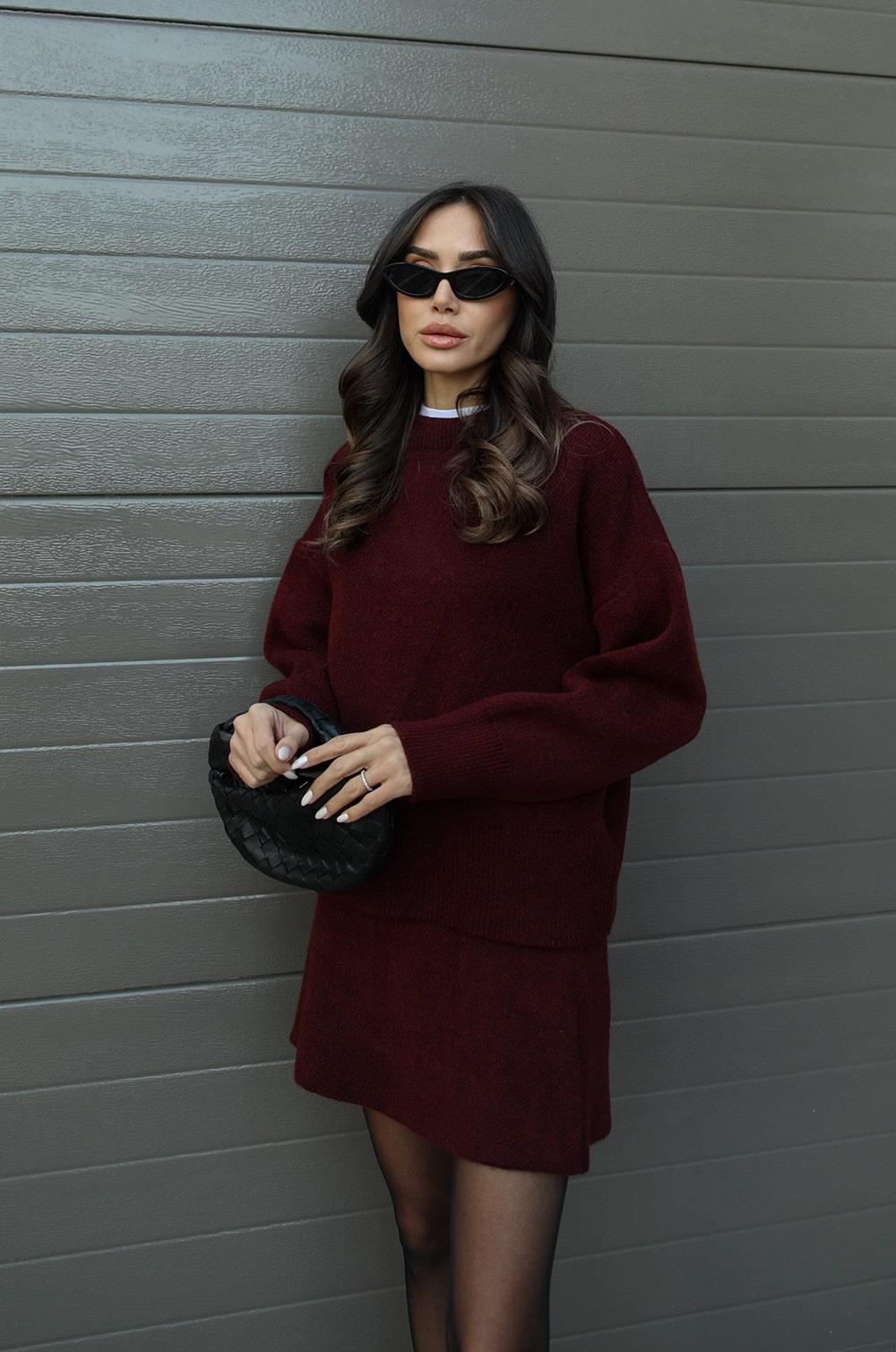 LeRoxy | Gebreid rokkostuum (top + rok)