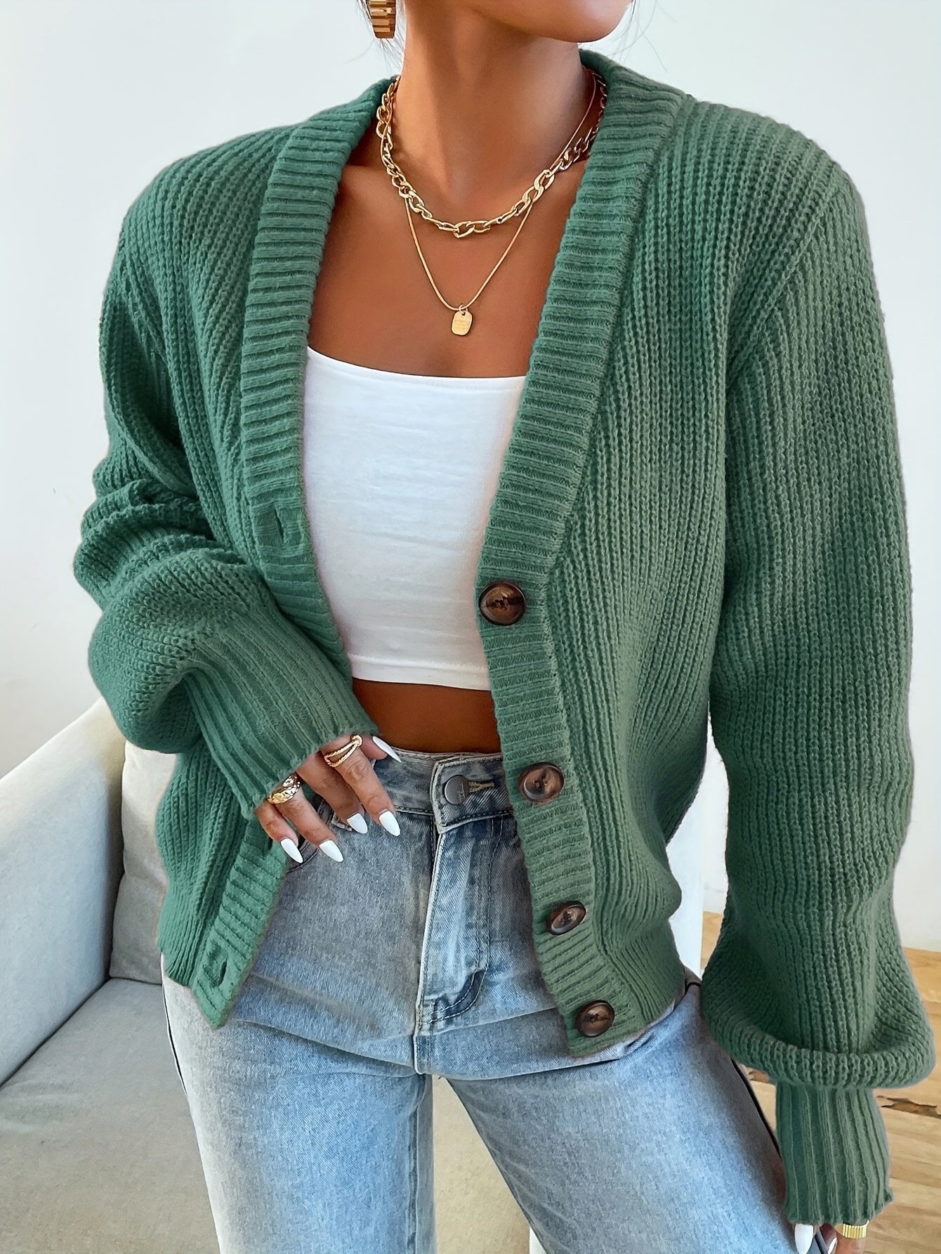 LeRoxy | Dames Vest met Knopen | Losvallend en Comfortabel | Casual Herfst/Winter Look