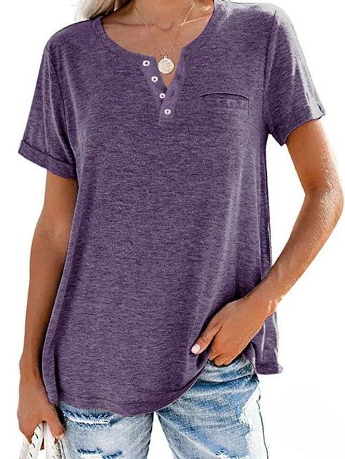 LeRoxy | Dames Shirt met Korte Mouwen | Perfect voor Lente en Zomer