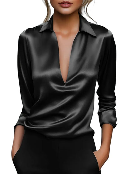 LeRoxy | Elegante Damesblouse met V-Hals | Stijlvolle Blouse voor Dames