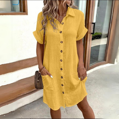 LeRoxy | Shop LeRoxy Comfortabele Overhemdjurk | Stijlvolle en veelzijdige damesmode