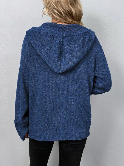 LeRoxy | Dames Gebreid Vest | Losvallende Pasvorm, Lange Mouwen, Knoopsluiting