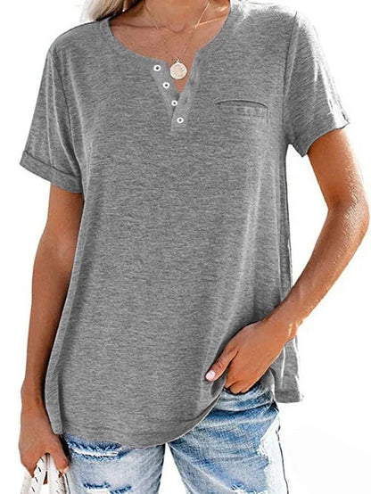 LeRoxy | Dames Shirt met Korte Mouwen | Perfect voor Lente en Zomer