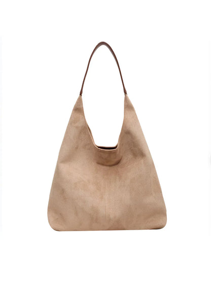 LeRoxy | Vegan Suède Tote Tas | Ruime Draagtas met Magnetische Sluiting