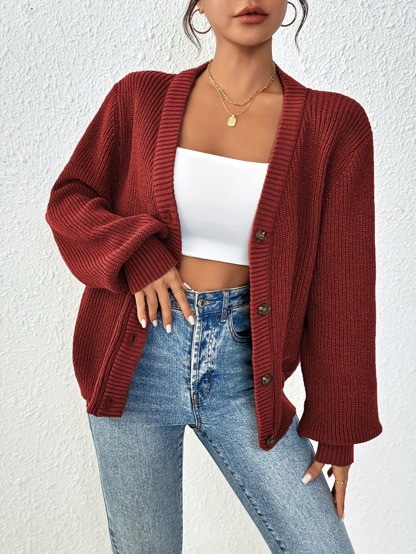 LeRoxy | Dames Vest met Knopen | Losvallend en Comfortabel | Casual Herfst/Winter Look