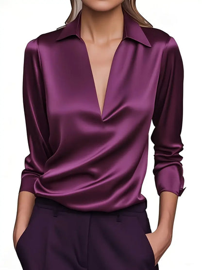LeRoxy | Elegante Damesblouse met V-Hals | Stijlvolle Blouse voor Dames