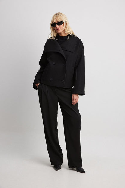 LeRoxy | Luxe Double-Breasted Korte Damesjas | Stijlvolle Jas