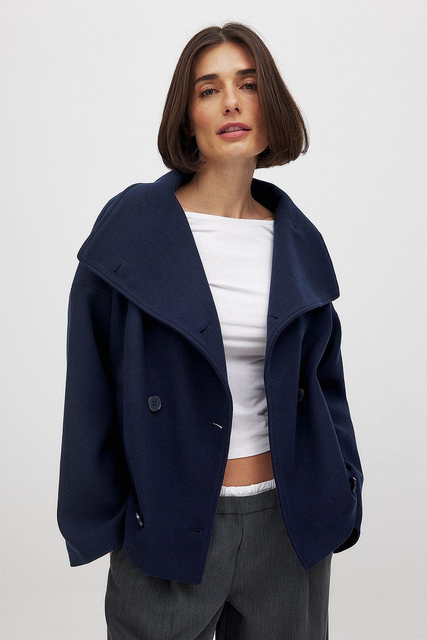 LeRoxy | Luxe Double-Breasted Korte Damesjas | Stijlvolle Jas