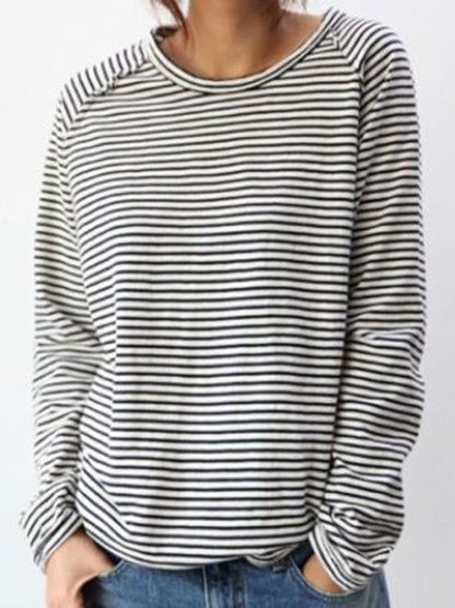 LeRoxy | Dames Longsleeve | Gestreept | Casual Shirt met Lange Mouwen