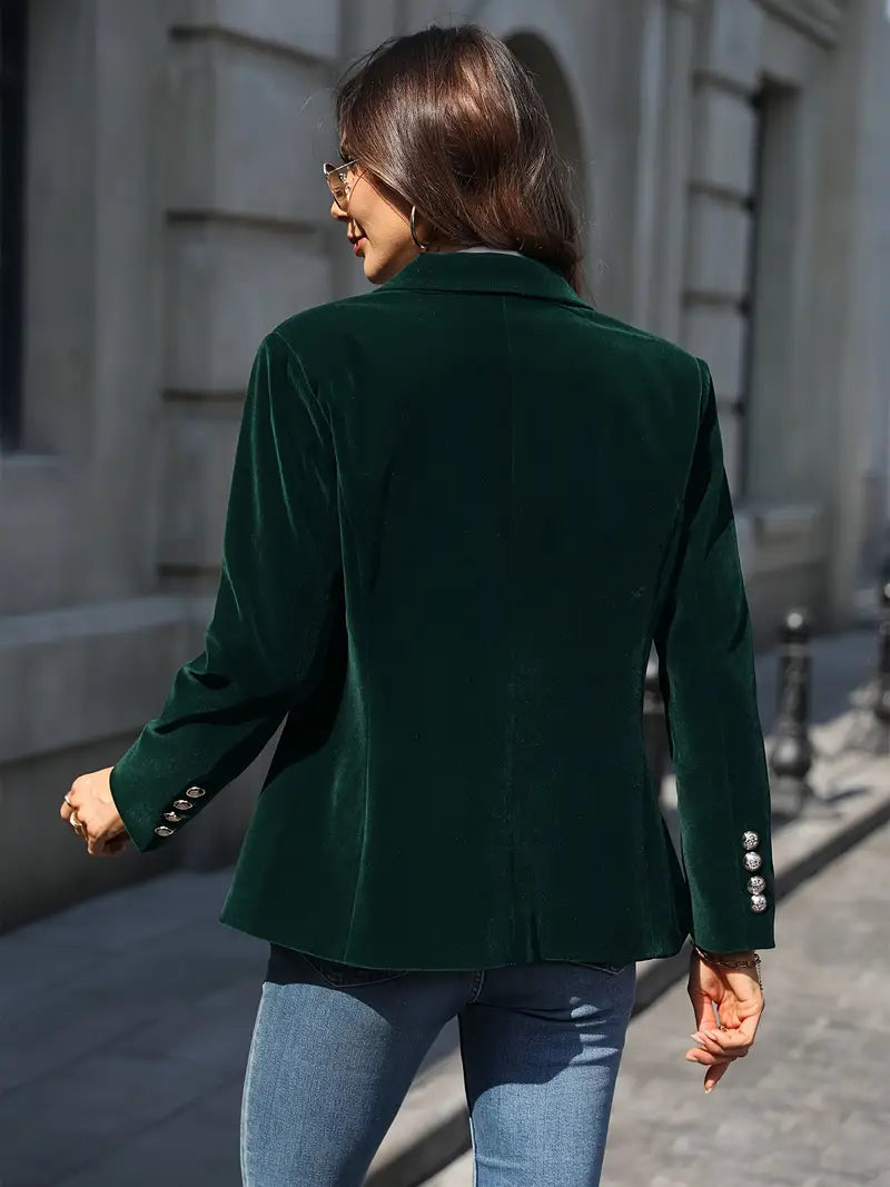LeRoxy | Fluwelen Getailleerde Dames Blazer | Elegante Vrouwelijke Colbert