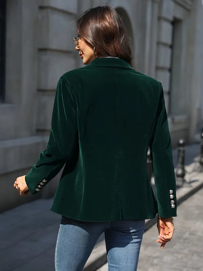 LeRoxy | Fluwelen Getailleerde Dames Blazer | Elegante Vrouwelijke Colbert