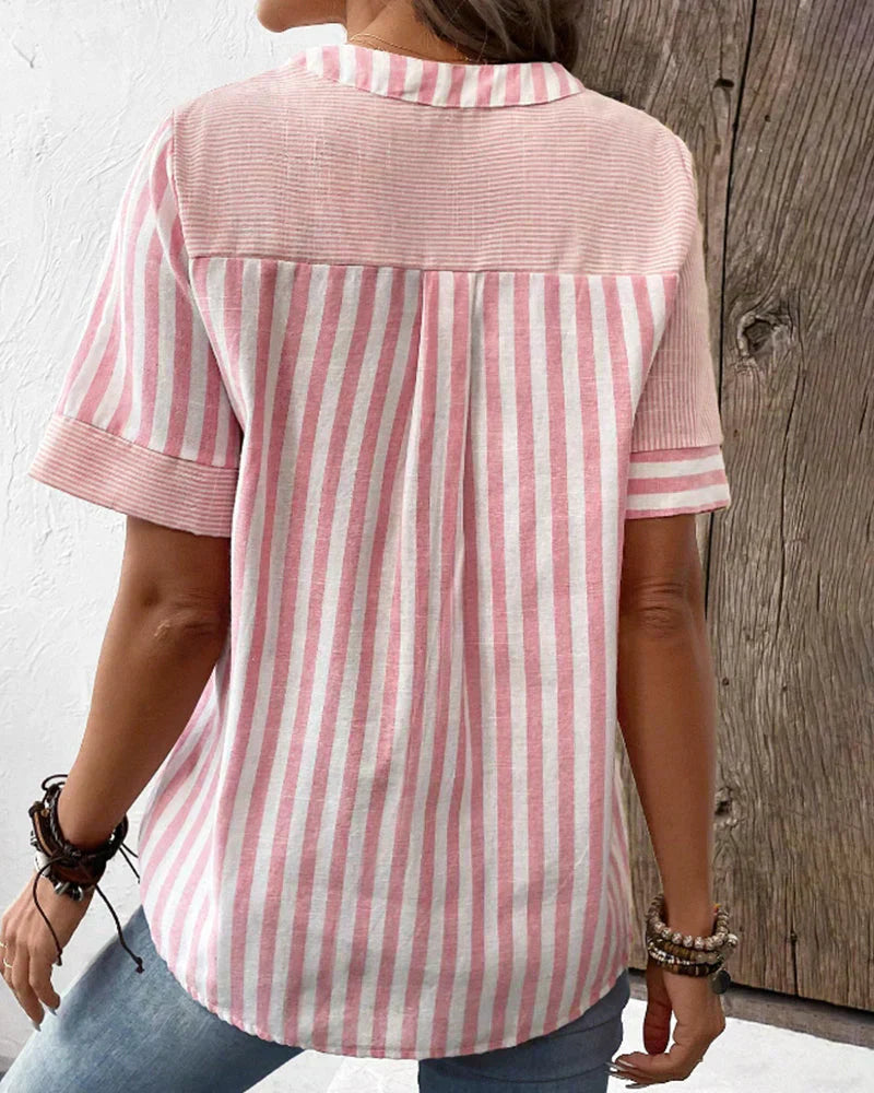 LeRoxy | Luchtige Gestreepte Zomerblouse voor Dames