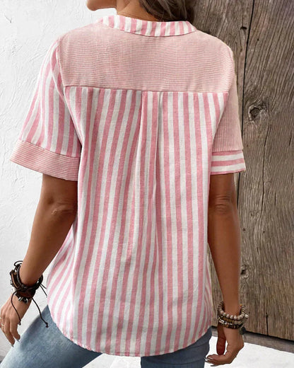 LeRoxy | Luchtige Gestreepte Zomerblouse voor Dames