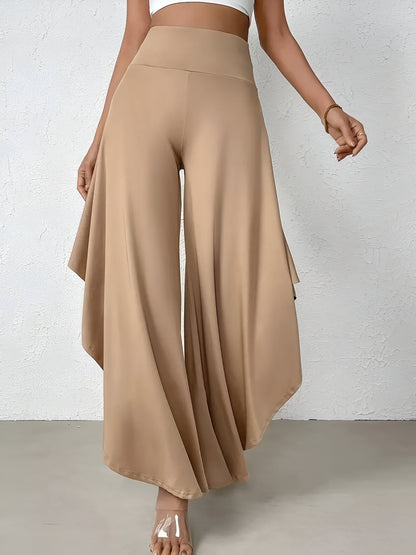 LeRoxy | Dames Set | Wijde Broek met Asymmetrisch Shirt | Comfortabele Twee-Delige Outfit