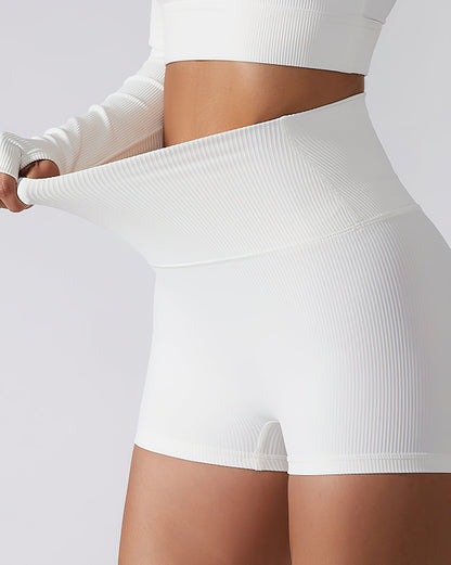LeRoxy | Naadloze Dames Sportshorts met Hoge Taille | Comfortabele Korte Legging