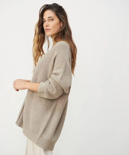 LeRoxy | Kasjmier V-Hals Vest | Luxe Zacht Damestrui