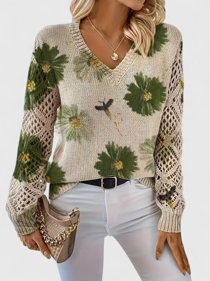 LeRoxy | Elegante Dames Pullover | Bloemenpatroon, Comfortabel en Stijlvol