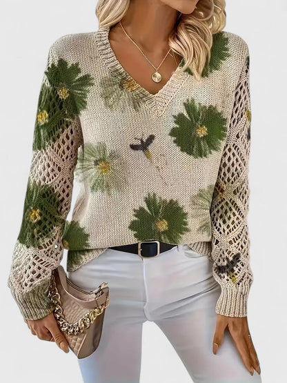 LeRoxy | Elegante Dames Pullover | Bloemenpatroon, Comfortabel en Stijlvol