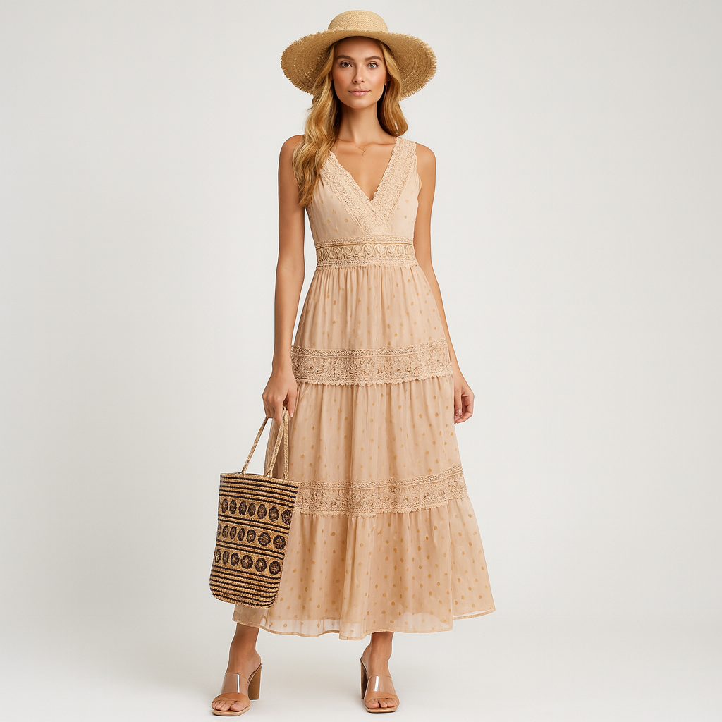 LeRoxy | Maxi Jurk voor Dames | Stijlvolle en Comfortabele Zomerjurk