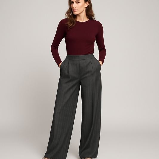 LeRoxy | Düsseldorf Dames Oversized Print-Broek in Khaki | Trendy en Comfortabel