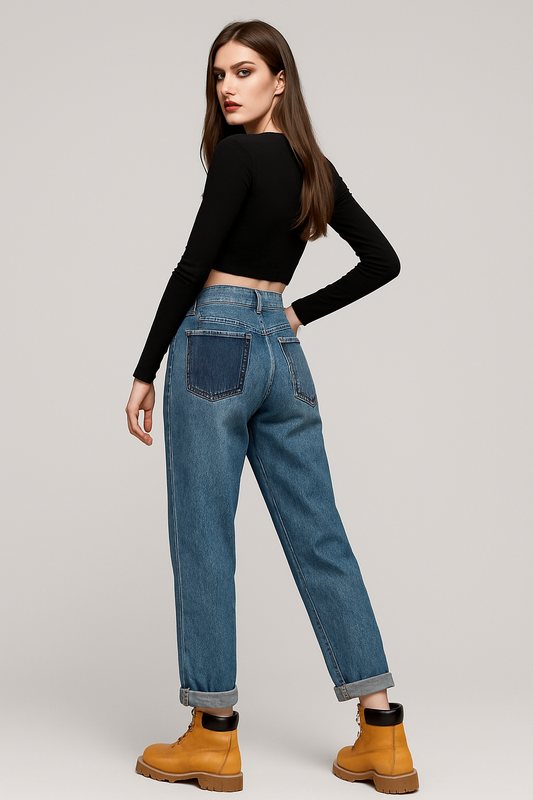 LeRoxy Stijlvolle Rechte Jeansbroek - Trendy en Comfortabel voor Elke Gelegenheid