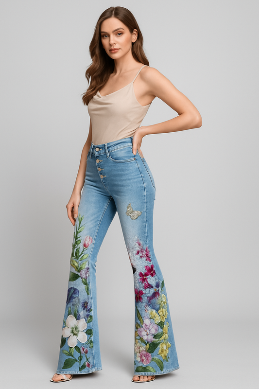 LeRoxy | Flare | jeans met 4 knopen