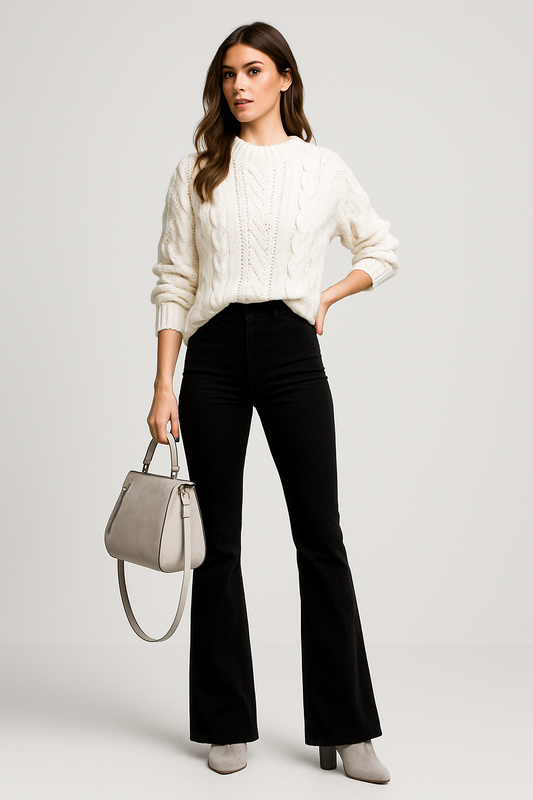 LeRoxy - High waist flare pants voor dames