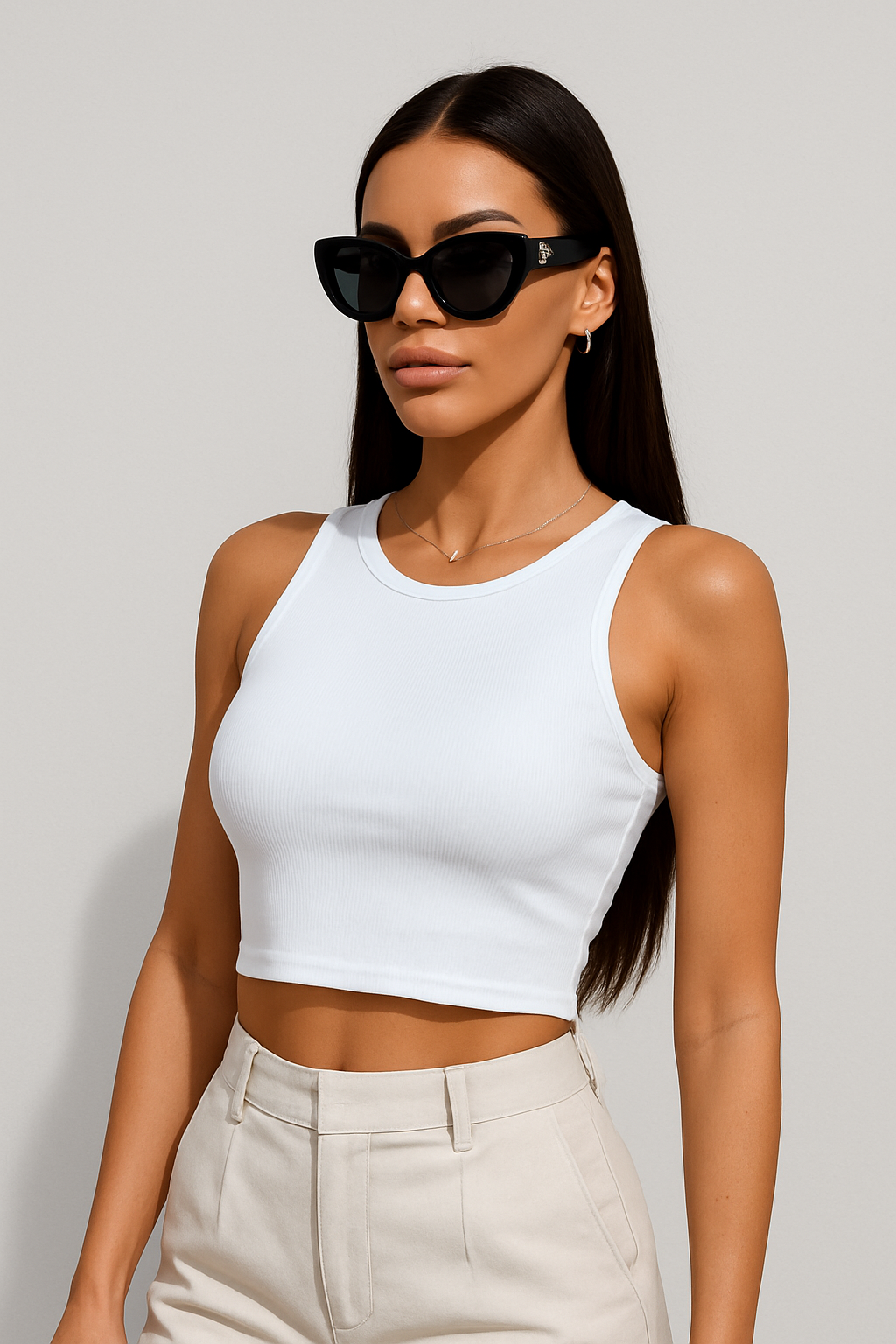 LeRoxy | Geribde Crop Top voor Dames | Trendy en Comfortabel | Perfect voor Lente en Zomer