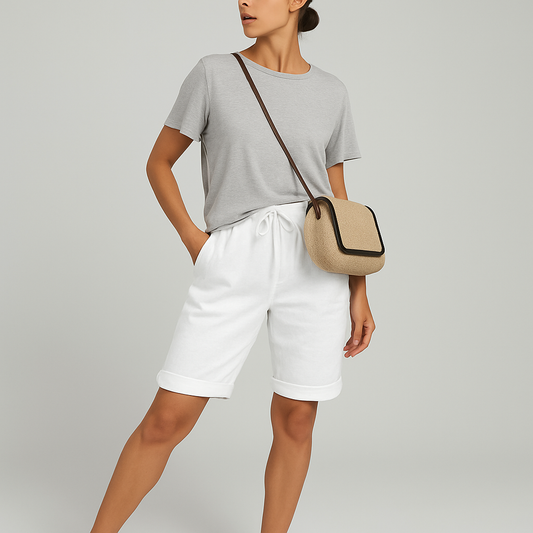 LeRoxy | Lichtgewicht Katoenen Zomershorts voor Dames | Minou | Comfort en Stijl voor de Zomer