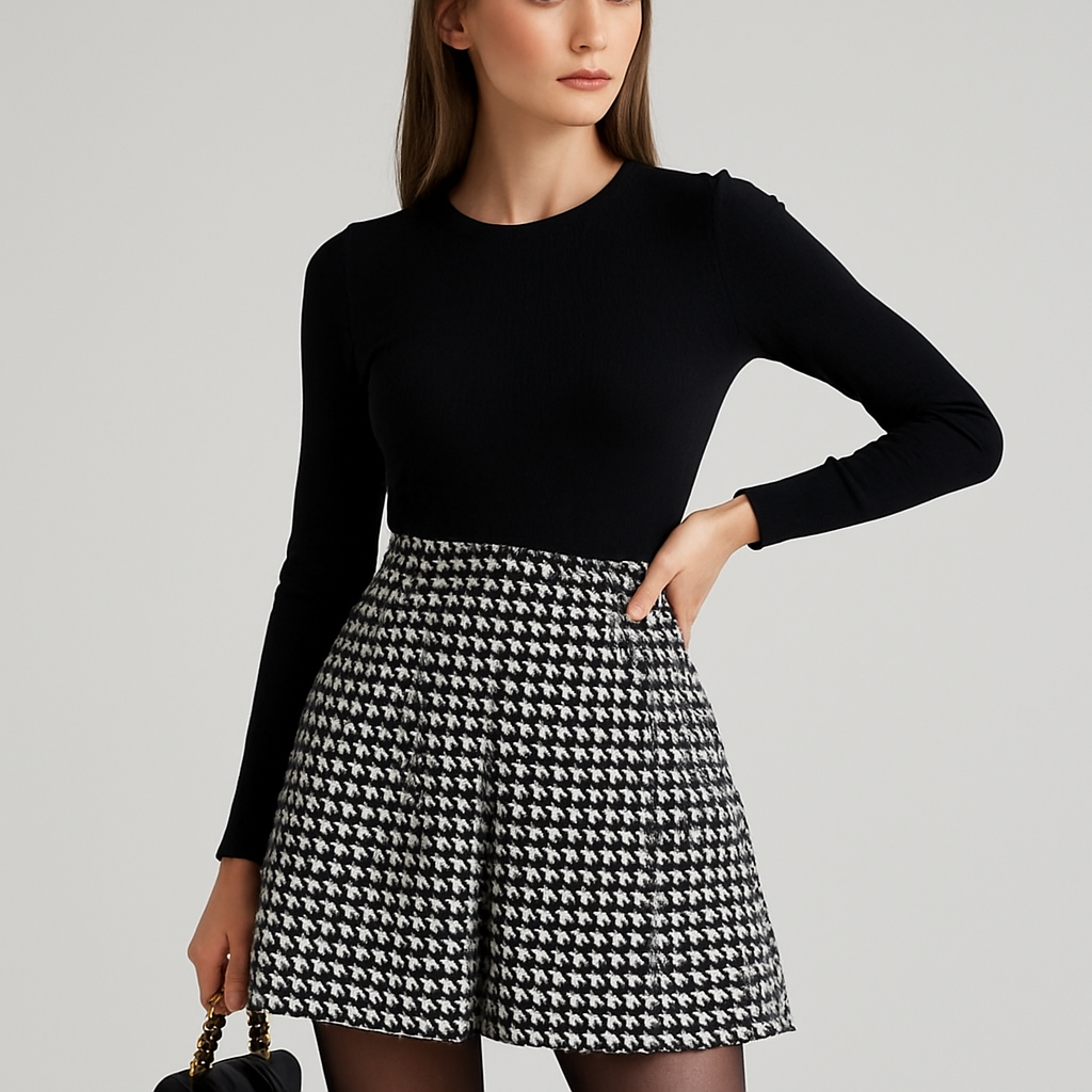 LeRoxy | Pied-de-Poule Shorts voor Lente & Zomer |Trendy en Comfortabel