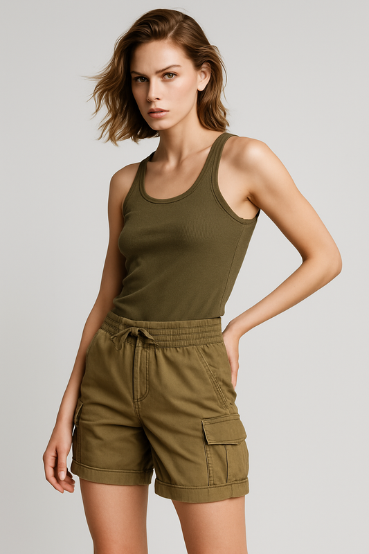 LeRoxy | Losse Damesshort met Hoge Taille | Ideaal voor Lente en Zomer 2025