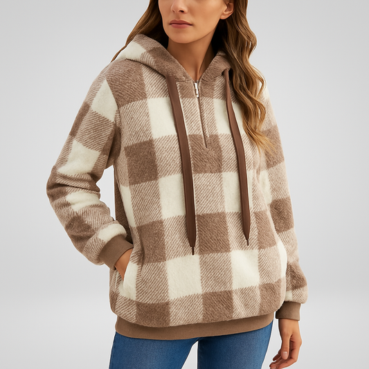 LeRoxy | Klassieke Hoodie met Halve Rits | Dames Sweatshirt Comfortabel & Stijlvol