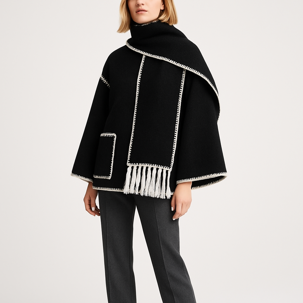 LeRoxy | Dames Jas Met Sjaal | Elegante & Comfortabele Winterjas Voor Koude Seizoenen