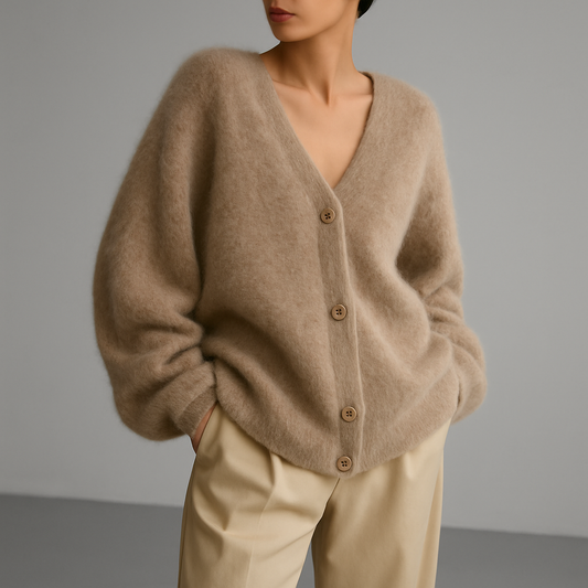 LeRoxy | Kasjmier Cardigan Dames | Comfortabel, Luxe & Warm voor Alle Seizoenen