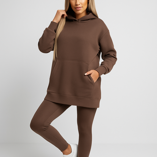 LeRoxy Elegante Hoodie en Legging Set | Comfortabele en Stijlvolle Mode voor Elke Gelegenheid