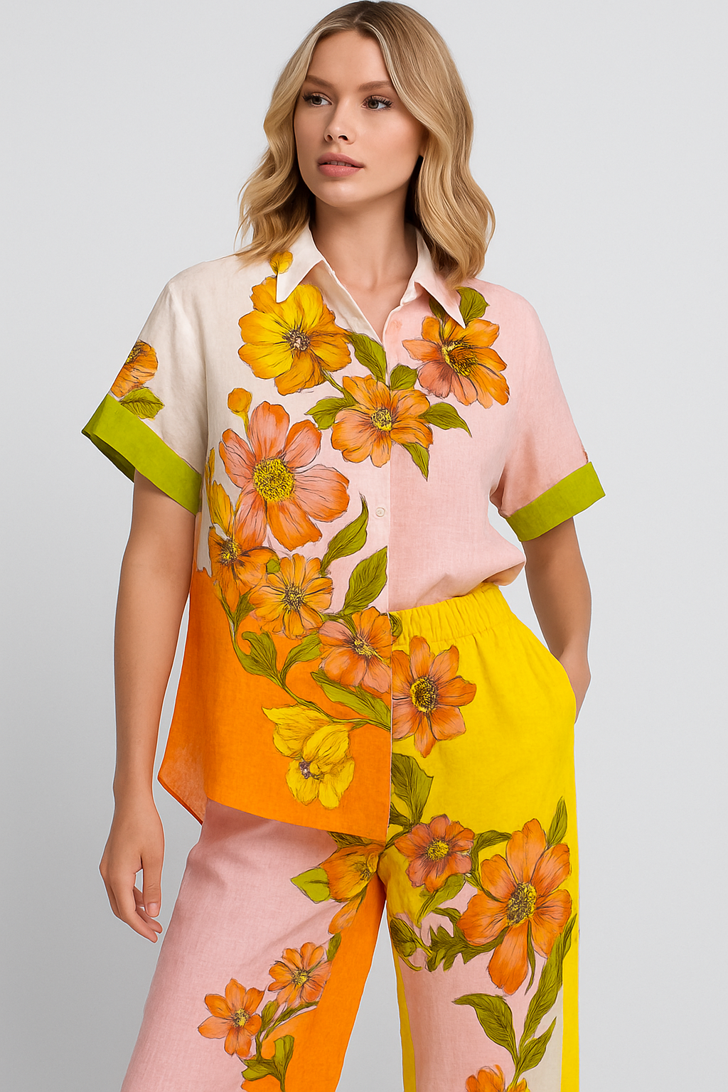 LeRoxy | Elegante Tweedelige Set met Bloemenprint | Stijlvol & Trendy Outfit