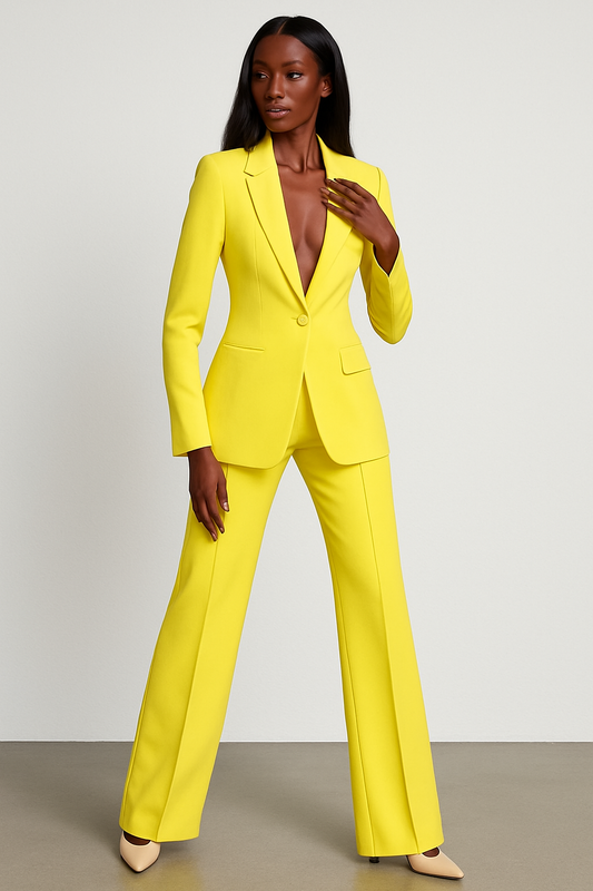 LeRoxy | Elegante Blazer en Broek Set – Stijlvolle Dames Outfit voor Elke Gelegenheid