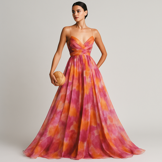 LeRoxy |  Maxi Jurk met Bloemenpatroon | Vrouwelijke Lange Zomerjurk