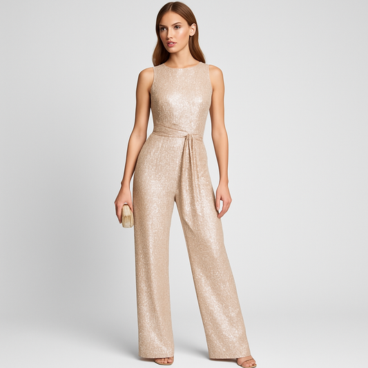 LeRoxy | Jumpsuit Dames | Lovertjes Festival Outfit | Glitter Jumpsuit voor Vrouwen