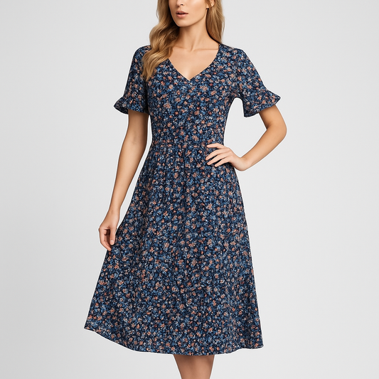 LeRoxy | Gebloemde Zomerjurk | Vrouwelijke Zomerstijl, Comfortabel en Trendy