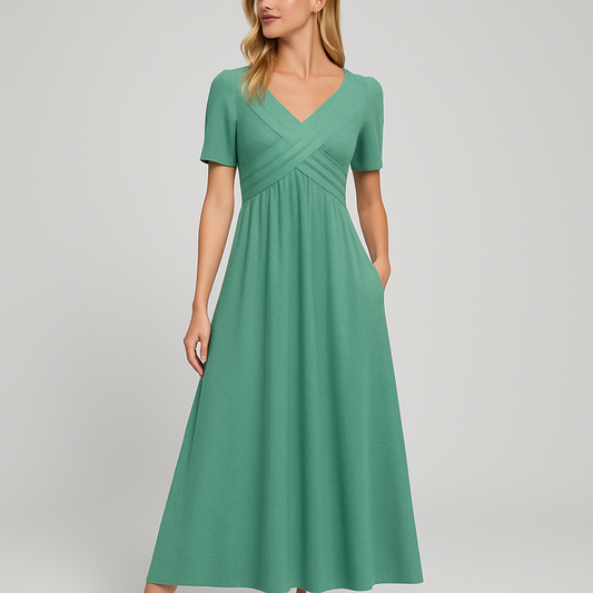 LeRoxy | Zomerjurk Dames met V-Hals – Selby | Licht en Comfortabel