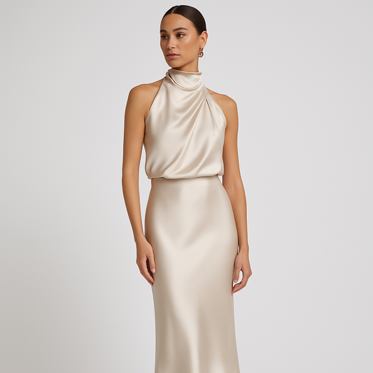 LeRoxy | Glanzende lange avondjurk voor dames | Elegant & Feestelijk