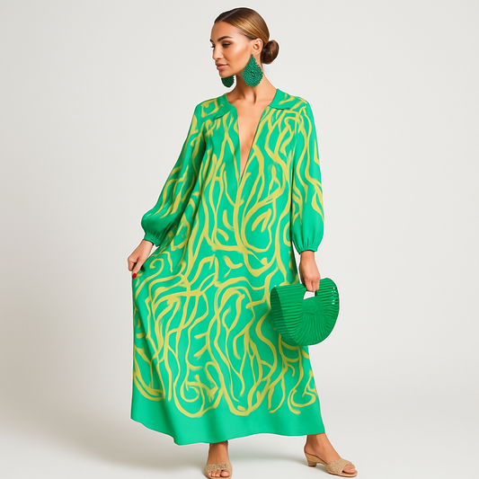LeRoxy |  Boho Zomerjurk | Stijlvolle, Luchtige Jurk voor Zomerse Dagen