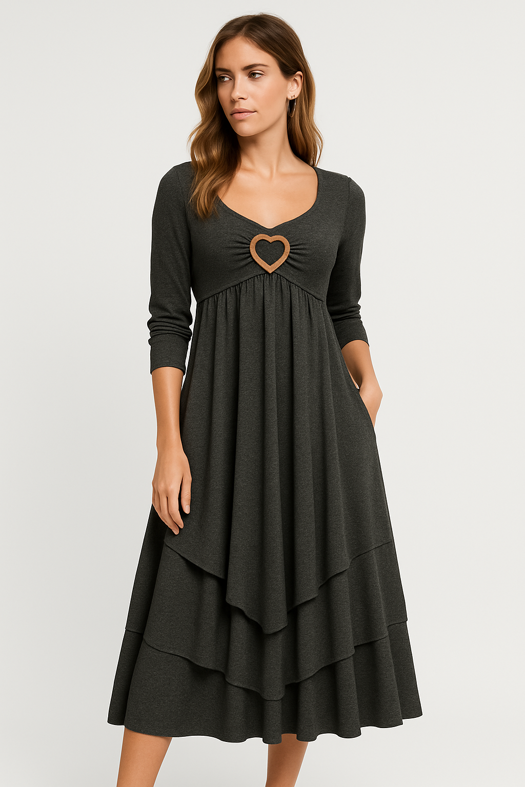 LeRoxy Casual Lange Jurk - Comfortabele en Stijlvolle Mode voor Elke Gelegenheid