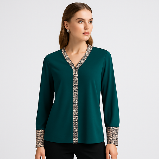 LeRoxy | Elegante Luipaardprint Blouse voor Dames | Stijlvol & Chic