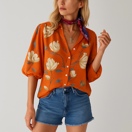 LeRoxy | Damesblouse met Bloemenprint | Perfect voor Elke Gelegenheid