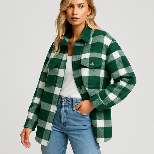 LeRoxy | Knus Oversized Geruit Overhemd voor Dames | Comfortabel & Stijlvol