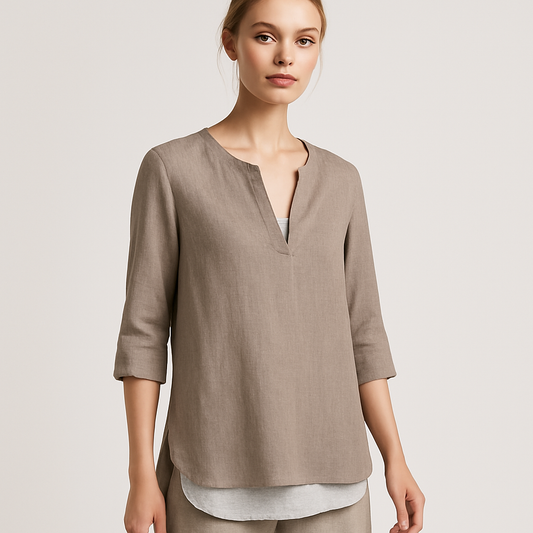 LeRoxy | V-hals Shirt voor Dames | Stijlvol en Comfortabel | Perfect voor Elke Gelegenheid