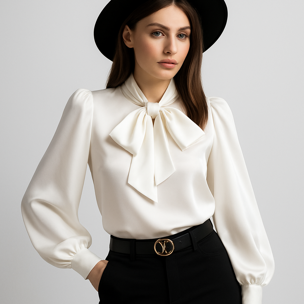 LeRoxy | LeRoxysBlouse | Stijlvolle Damesblouse met Strik | Perfect voor Elke Gelegenheid